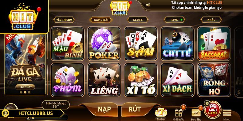 Bài xì dách mang đến trải nghiệm kịch tính