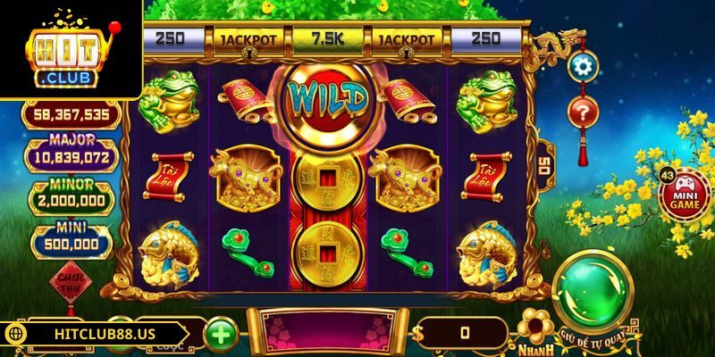 Vòng quay trong game thiết kế với nhiều cấp phần thưởng