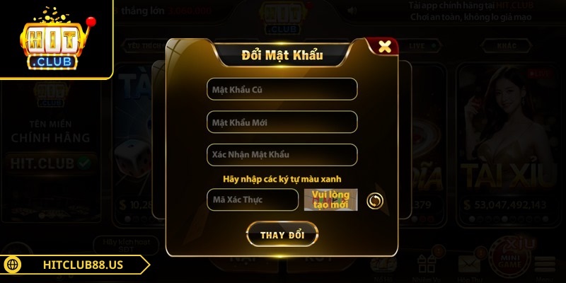 Đổi Mật Khẩu Hitclub Dễ Dàng Đảm Bảo An Toàn Tối Ưu 1 Đổi mật khẩu Hitclub là bước quan trọng bảo vệ tài khoản