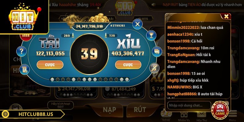 Tài Xỉu Hitclub - Không Gian Giải Trí Trực Tuyến Cực Đã 1 Tài xỉu Hitclub được cược thủ yêu thích tham gia