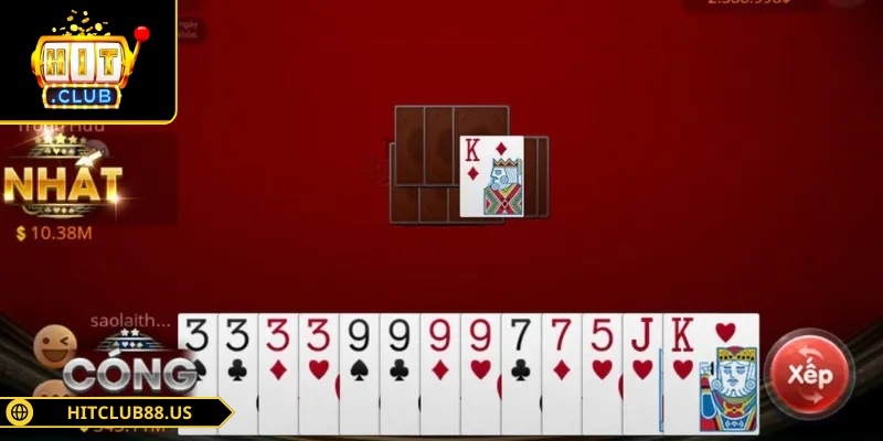 Người chơi thắng khi đánh hết tất cả lá trên tay